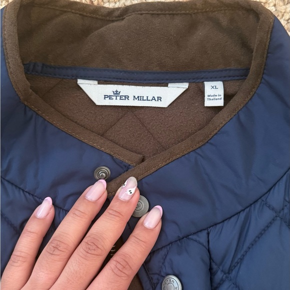 Peter Millar Navy Suffolk Quilted Travel Coat - Picture 5 of 12